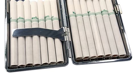 Brushed Steel Cigarette Case For Regular Sized 100s And 120s Bewild