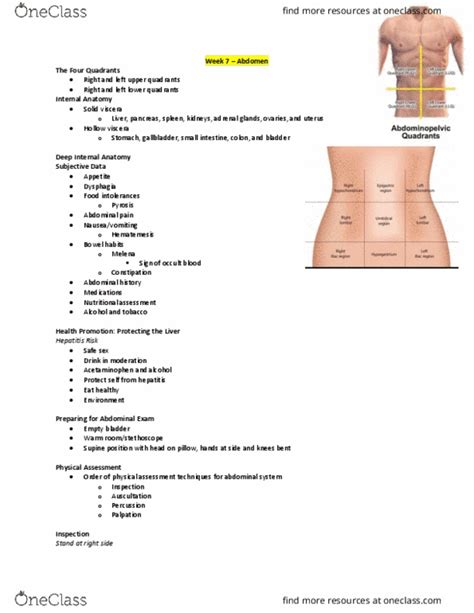 Nse 13a B Lecture Notes Spring Lecture 7 Abdominal Examination Abdominal Pain Hematemesis