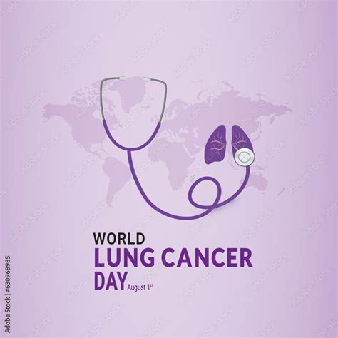 World Lung Cancer Day Is Observed Every Year On August The Day Poster