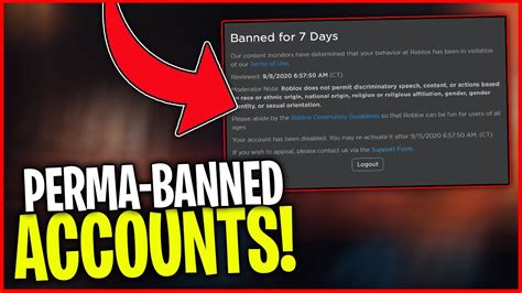 The Top Perma Banned Roblox Accounts Ever Youtube