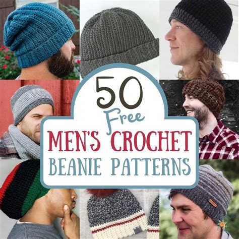 50 Free Mens Crochet Beanie Patterns