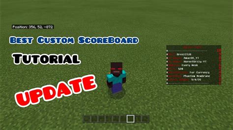 How To Customize A Scoreboard In Minecraft Bedrock Edition Youtube