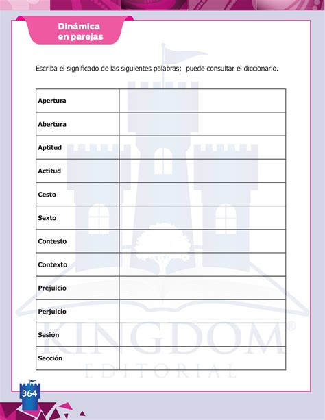 ESPAÑOL 8vo Grado 1 Kingdom Editorial Página 366 Flip PDF en