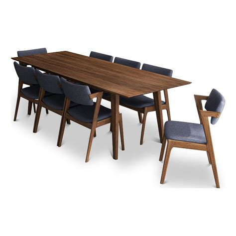 Adams Modern Dining Room & Kitchen Solid Wood Walnut Table and Chairs ...