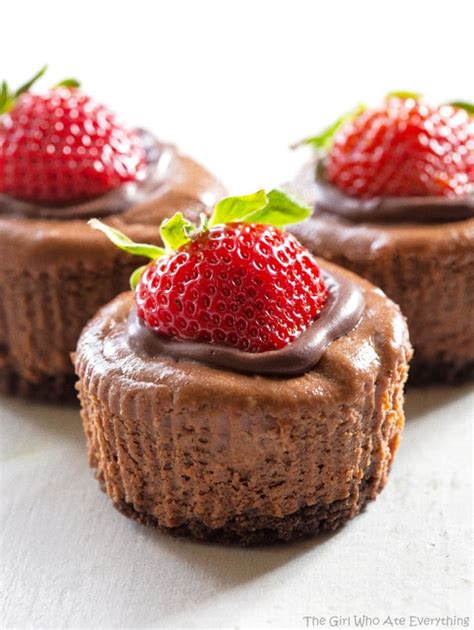 Mini Chocolate Cheesecakes The Girl Who Ate Everything