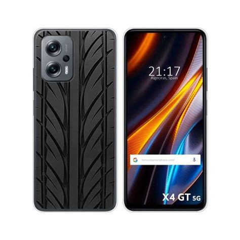 Funda Silicona Para Xiaomi Poco X4 Gt 5g Diseño Neumatico Dibujos con