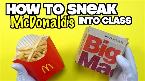 Eat A Whole McDonald S Big Mac And Fries In Class YouTube