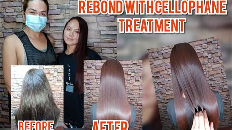 Rebond With Cellophane Treatment Youtube