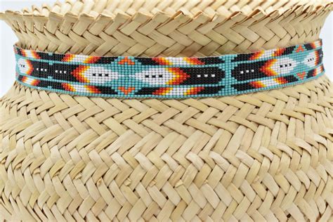 3 Native American Beaded Headbands