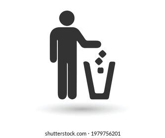 Garbage Symbol Do Not Litter Sign Stock Vector Royalty Free