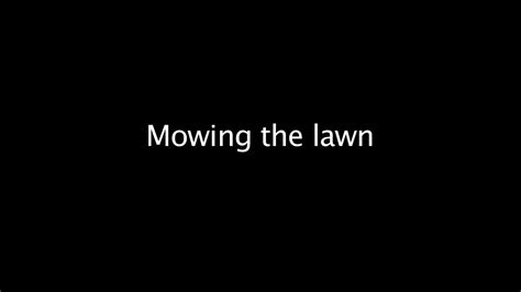 Proper Method Mowing The Lawn Youtube