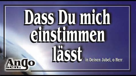 Dass Du mich einstimmen lässt Cover Christlich Lied Song