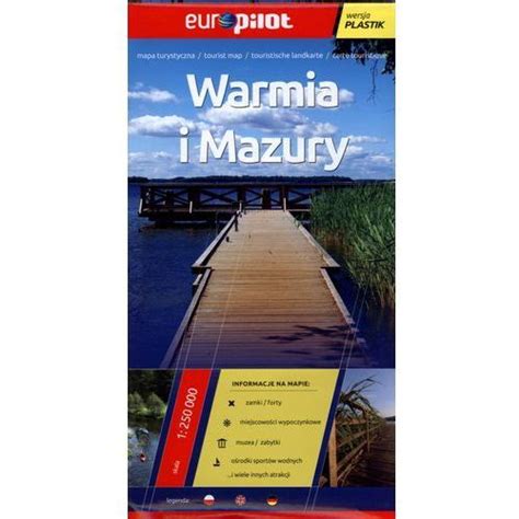 Warmia I Mazury Foliowana Mapa Turystyczna W Skali 1 250 000 Daunpol