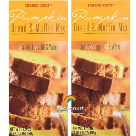 2 Packs Trader Joes Pumpkin Bread And Muffin Mix 175 Oz Each Pack Ebay