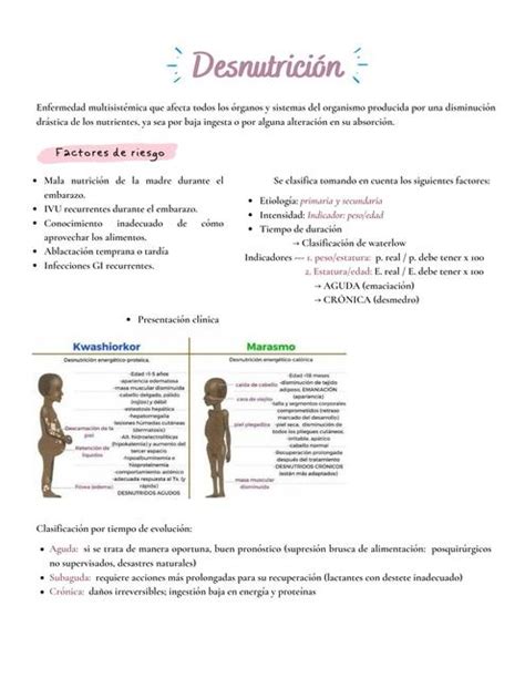 Desnutrición Nutrición en Medicina Desnutrición uDocz