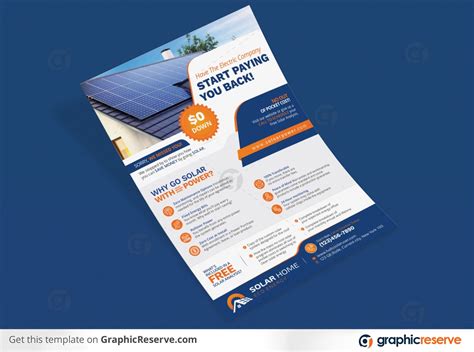 Solar Flyers Online Editable Canva Design Templates