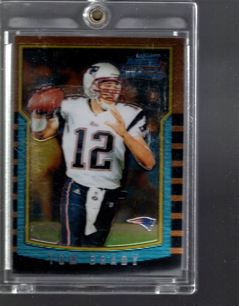 2000 Bowman Chrome 236 Tom Brady RC A0877 NM MT