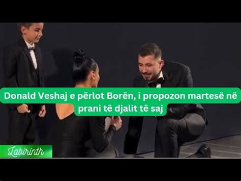 Donald Veshaj e përlot Borën i propozon martesë në prani të djalit të