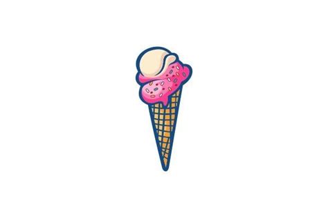 Cone Ice Cream Logo Design Graphic By HardTeam Creative Fabrica