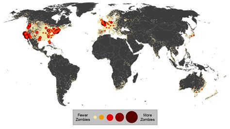 Zombie Map of the World | We Zombie!