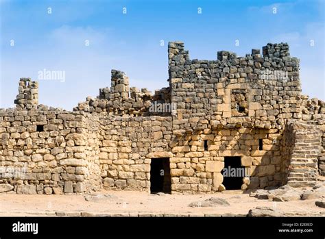 Jordan Main Fort Walls Qasr Al Azraq Fort Te Lawrence Head Quarter