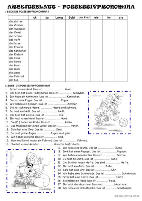 Possessivpronomen English Esl Worksheets Pdf Doc 0 Hot Sex Picture