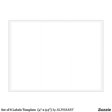 4 X 6 Label Template Word