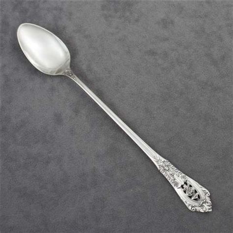 Wallace Rose Point Sterling Iced Teabeverage Spoon