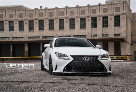 Bagged Lexus Rc350 F Sport On Velgen Wheels