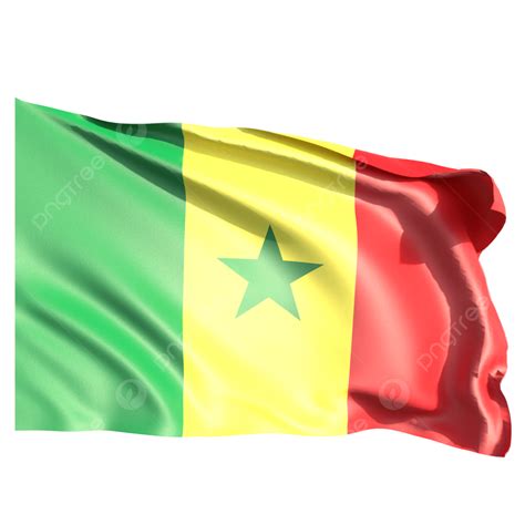 Senegal Flag Waving Senegal Flag Waving Transparent Senegal Flag