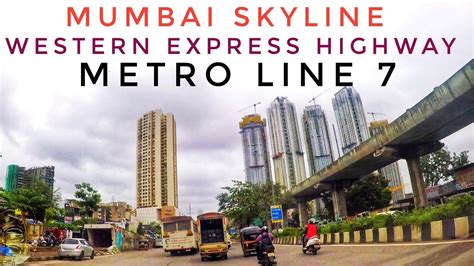 Western Express Highway Mumbai Skyline Metro Line 7 Borivali