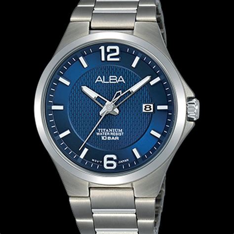 Jual Jam Tangan Alba Analog Pria As G X Stainless Steel Blue Dial