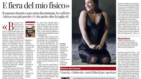 Corriere Della Sera Interview Eleonora Buratto