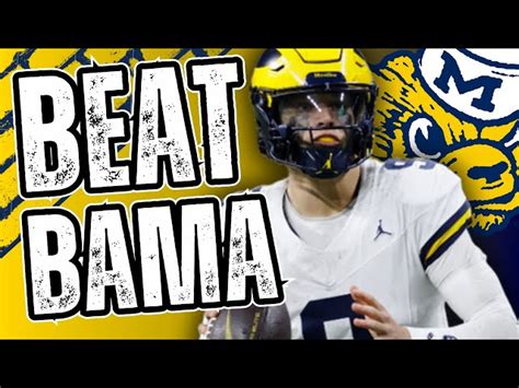 How Michigan Beats Alabama In The College Football Playoff E