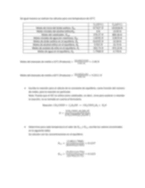 SOLUTION Efecto De La Temperatura En El Equilibrio Qu Mico Reporte De