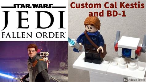 How To Make A Custom Lego Cal Kestis Minifigure And Bd From Star Wars