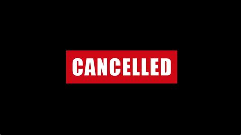 Cancelled YouTube