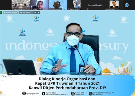 Dialog Kinerja Organisasi Dan Rapat UPR Triwulan II Tahun 2021 Kanwil