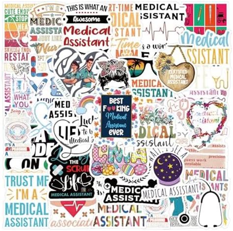 Amazon 110 PCS Medical Assistant Stickers Medical Assistant