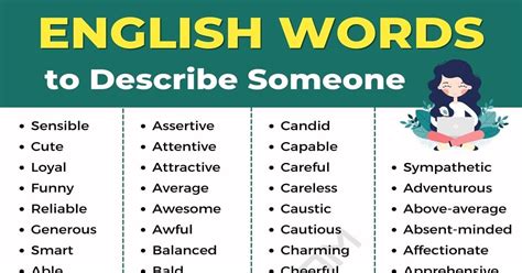 Adjectives To Describe People With Examples And Pictures 43 Off