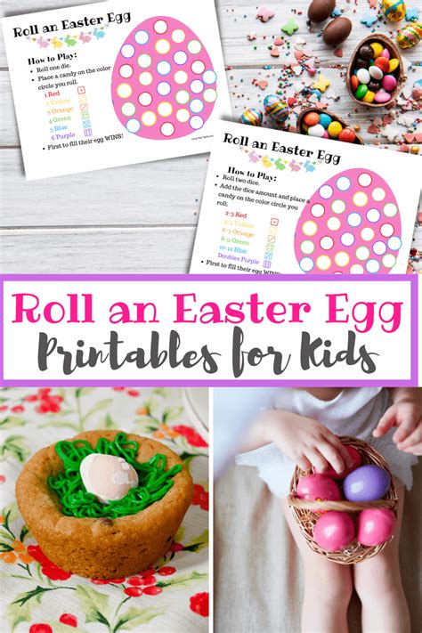 Free Kids Printable Easter Game Roll An Easter Egg Game The Tiptoe Fairy