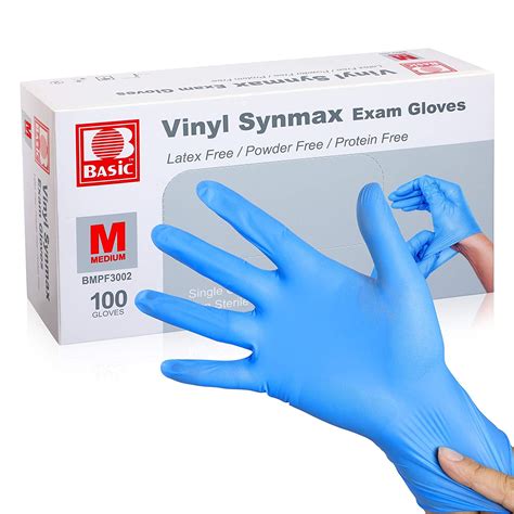 Medical Synmax Vinyl Exam Gloves Latex Free And Powder Free Medium