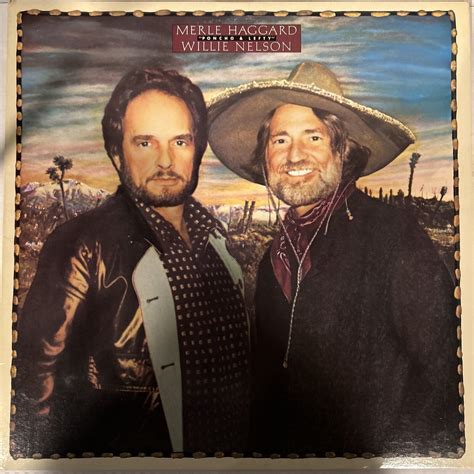 Untested Merle Haggard Willie Nelson Poncho And Lefty Vinyl 12 Lp Epic