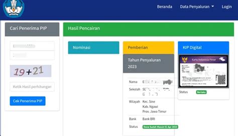 Cek Sipintar Pip Kemdikbud Go Id Penerima Saldo Dana Bantuan Pip