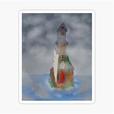 The Tower Beyond The Fog Sticker For Sale By Mx Sides Redbubble