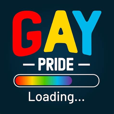 Premium Vector Gay Pride Loading Pride Month Funny T Shirt Design