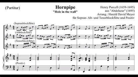 Hornpipes Von Henry Purcell Und Alla Hornpipe Von G F H Ndel Youtube