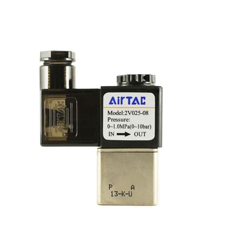 Пневмоклапан 2/2 Н.З. Airtac 2V025-08 (2V02508AG), G1/4 с катушкой 220 ...