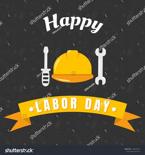 Happy Labor Day Banner Design Template Stock Vector Royalty Free