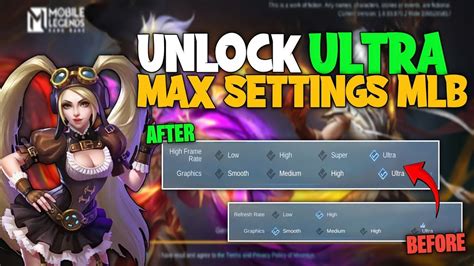 TUTORIAL HOW TO UNLOCK ULTRA GRAPHICS ULTRA REFRESH RATE 120FPS